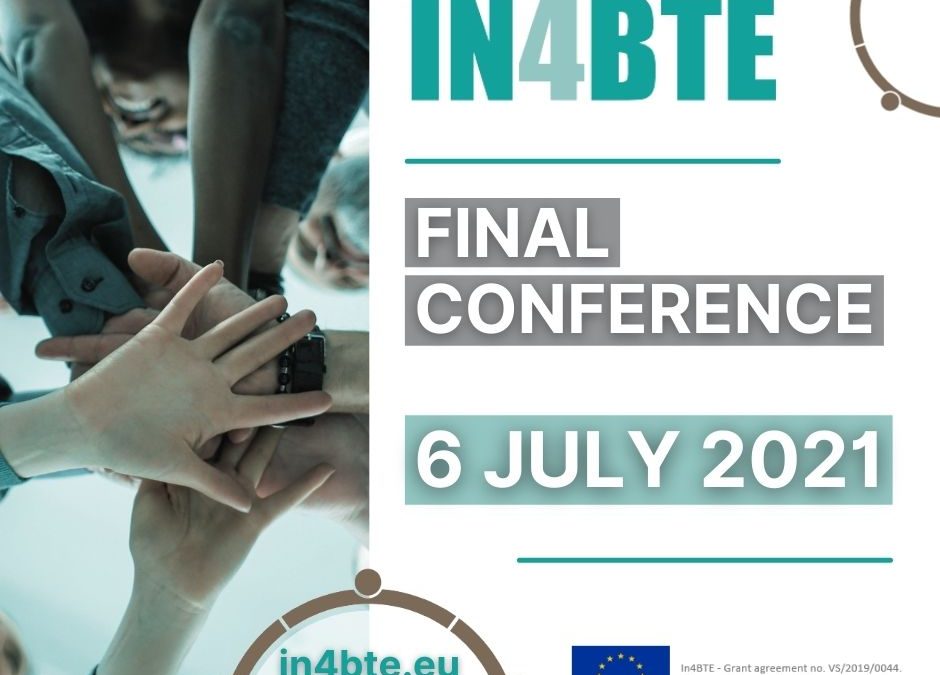 6 luglio 10:00-16.00 Conferenza finale Progetto In4BTE