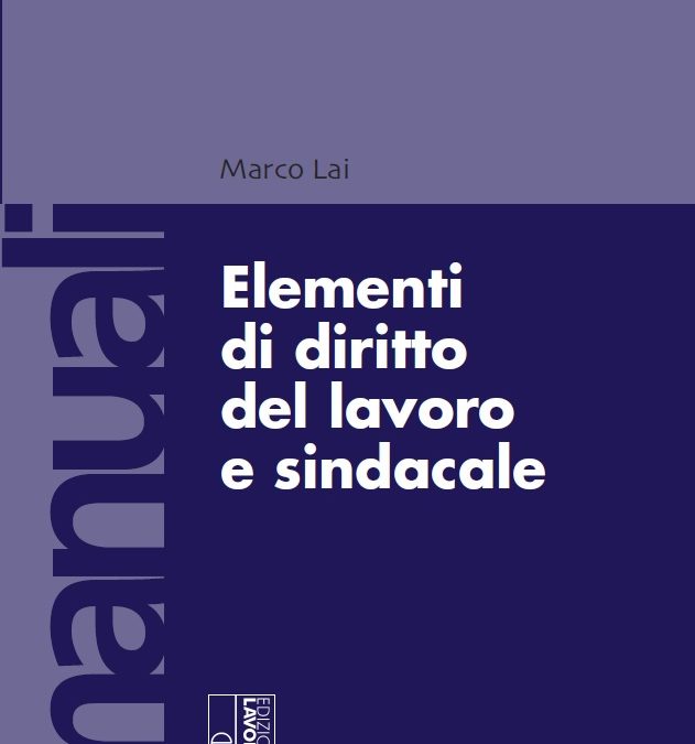 Elementi di diritto del lavoro e sindacale di Marco Lai