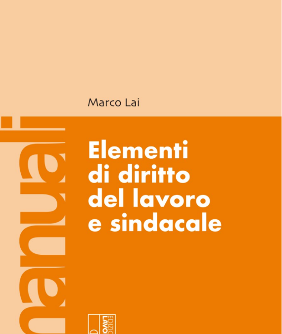 Elementi di diritto del lavoro e sindacale (di Marco Lai)